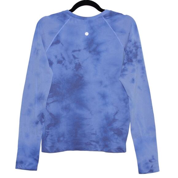 Swiftly Tech Long Sleeve 2.0 Race Length Marble Dye Blue Size 12 - Picture 5 of 7